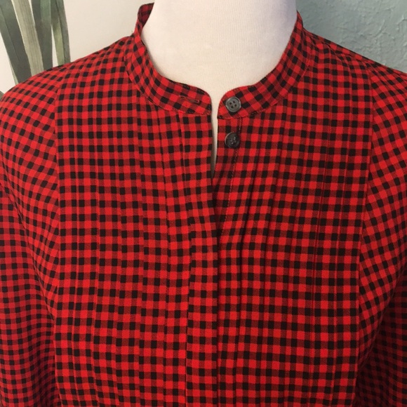 ❤️ J. Crew Ruffle Plaid Blouse ❤️ - Picture 2 of 4